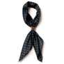 Foulard coton "POLKA" noir blanc