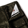 PANTALON "COMMANDO" VELOURS Vert sapin