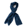 Echarpe laine et soie "CLASSIC" Bleu
