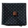 Foulard coton "POLKA" noir blanc