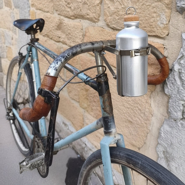 Bidon "vélo" aluminium à l'ancienne