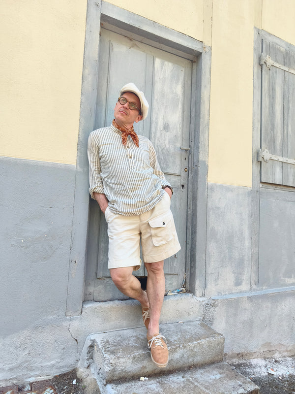 Shorts "Bushman"  HBT ecru