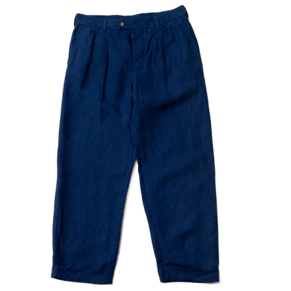 Pantalon "Bayou" lin indigo