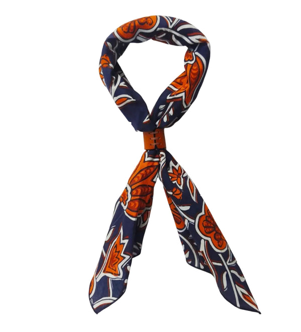 Bandana  coton feuillage