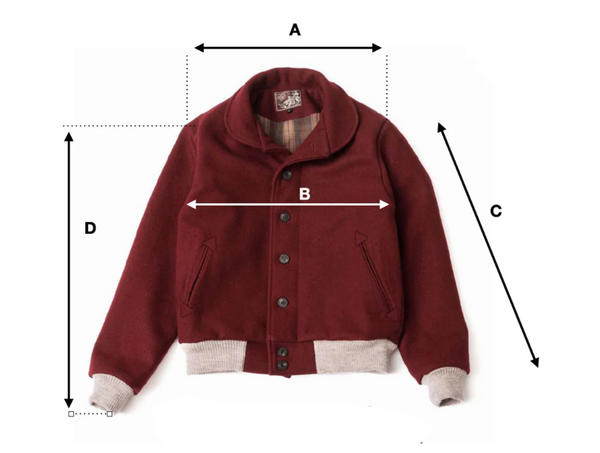 Blouson "Torpedo" laine burel  Rouille