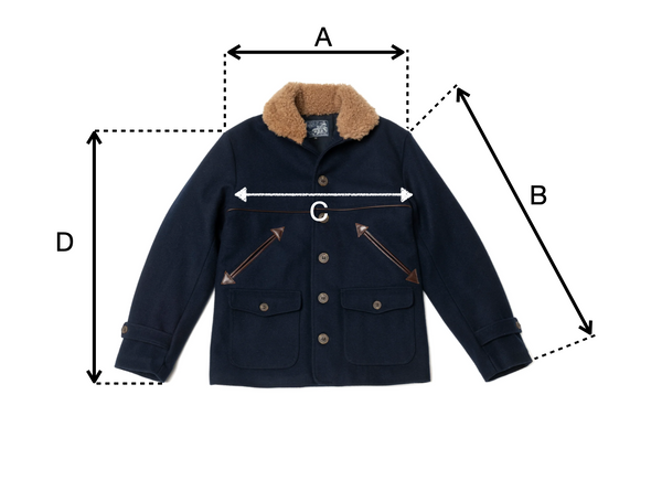 Manteau  "Hunter" Laine burel marine
