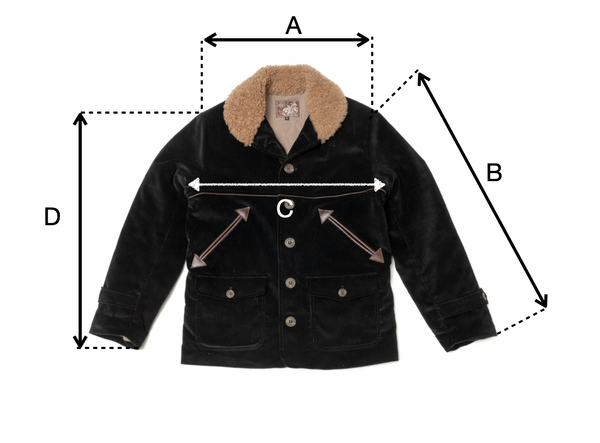 PRECOMMANDE Manteau  "Hunter" velours noir