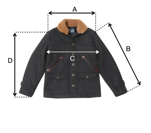 PRECOMMANDE Manteau  "Hunter" Laine burel anthracite