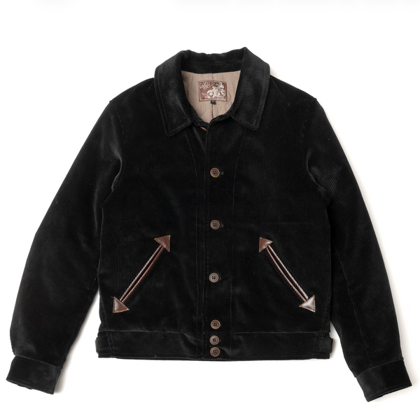 Blouson "Bootlegger" velours noir
