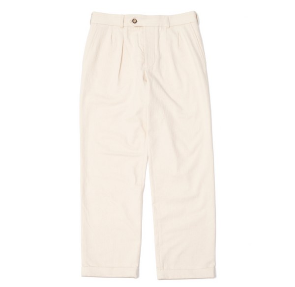 Pantalon "Swing" Herringbone écru