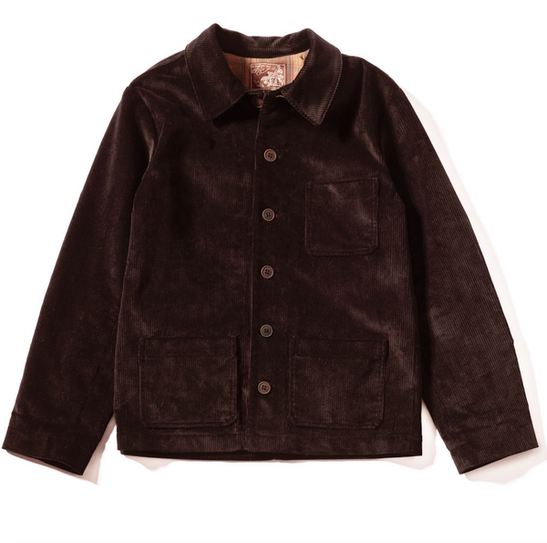Veste "LA BESOGNE" velours marron