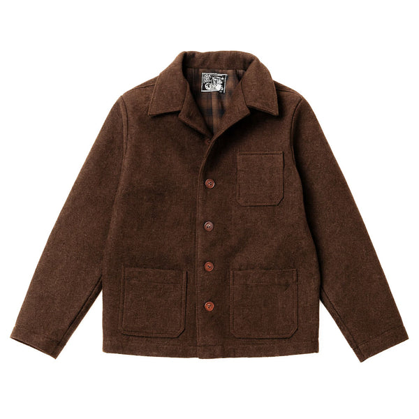 Veste "LA BESOGNE" Laine burel Marron