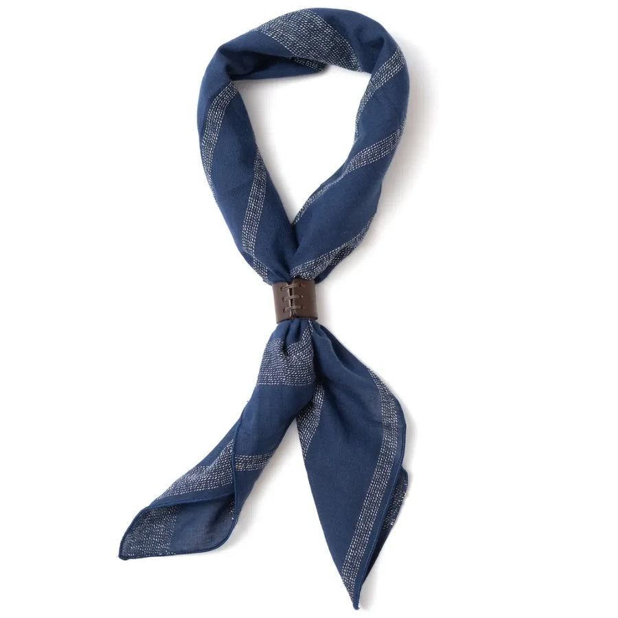 Bandana en coton indigo