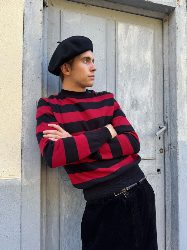 Pull coton "Charlie" red