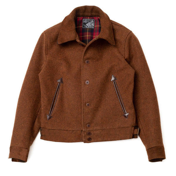 Blouson "Bootlegger" laine burel  rust
