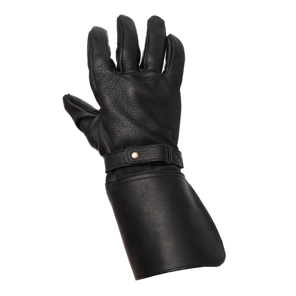 Gants cuir "HEROE" noir
