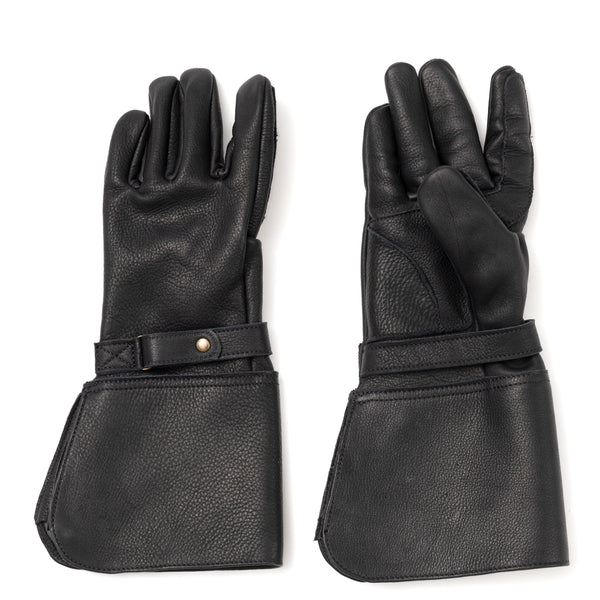 Gants cuir "HEROE" noir