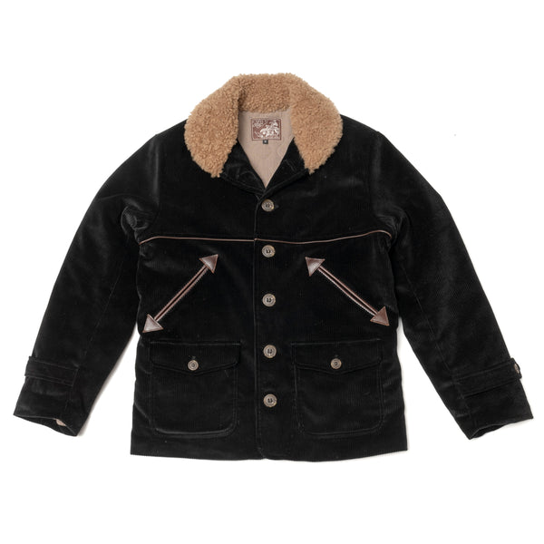 Manteau  "Hunter" velours noir