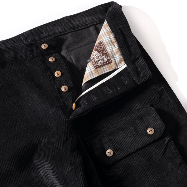 PANTALON "COMMANDO" VELOURS NOIR