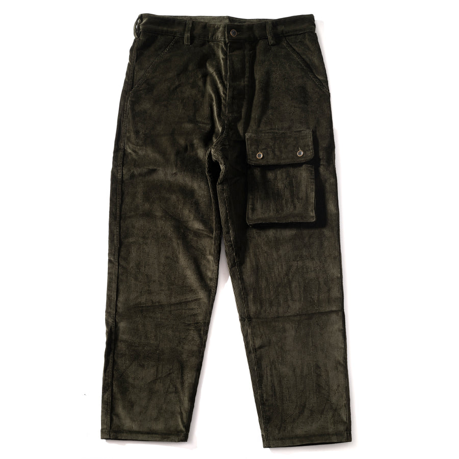PANTALON "COMMANDO" VELOURS Vert sapin