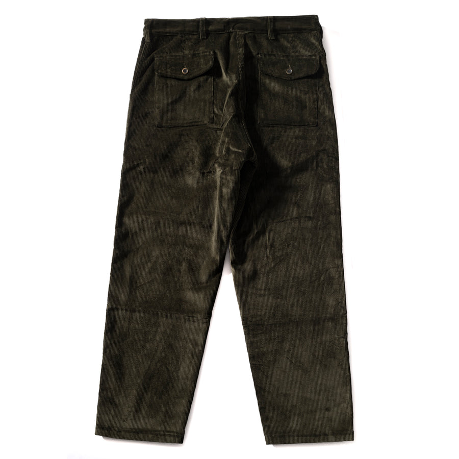 PANTALON "COMMANDO" VELOURS Vert sapin