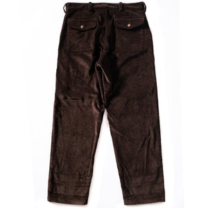 PANTALON "COMMANDO" VELOURS MARRON