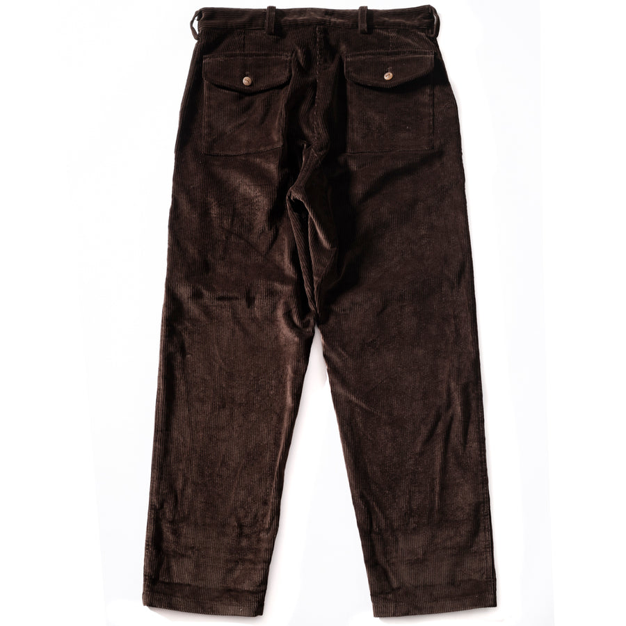 PANTALON "COMMANDO" VELOURS MARRON