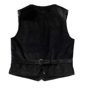 Gilet "ARTISAN" velours noir