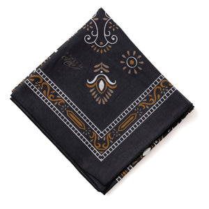 Foulard en Coton "GIPSY" Noir