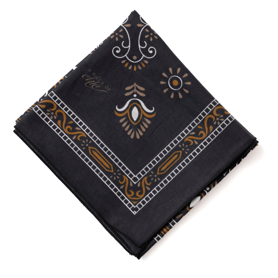 Foulard en Coton "GIPSY" Noir