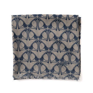 Echarpe laine et soie "Absynthe" Gris