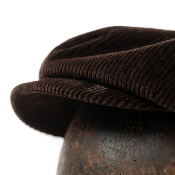 Casquette "PAPERBOY" velours marron