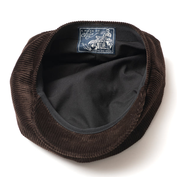 Casquette "PAPERBOY" velours marron
