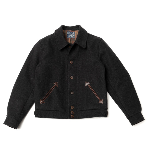 Blouson "Bootlegger" laine burel anthracite