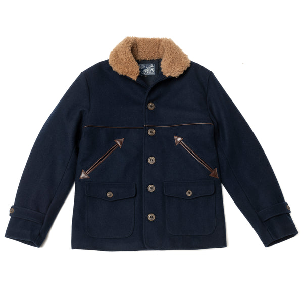 Manteau  "Hunter" Laine burel marine