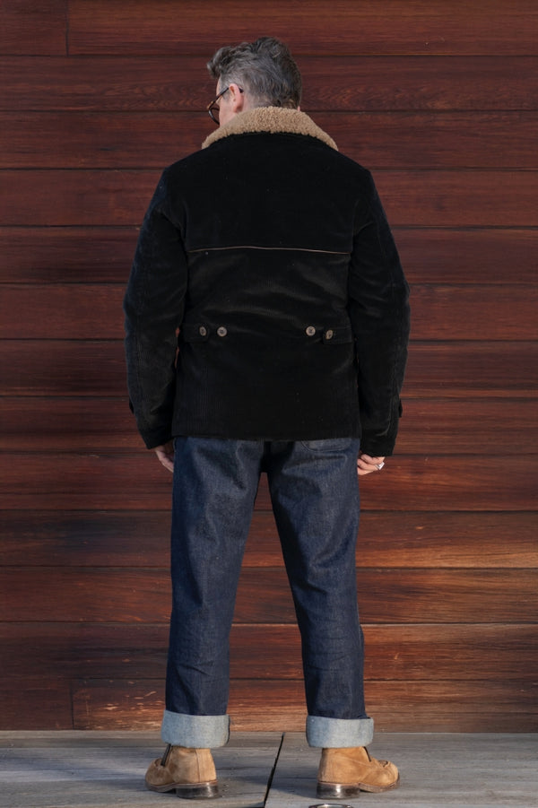 Manteau  "Hunter" velours noir