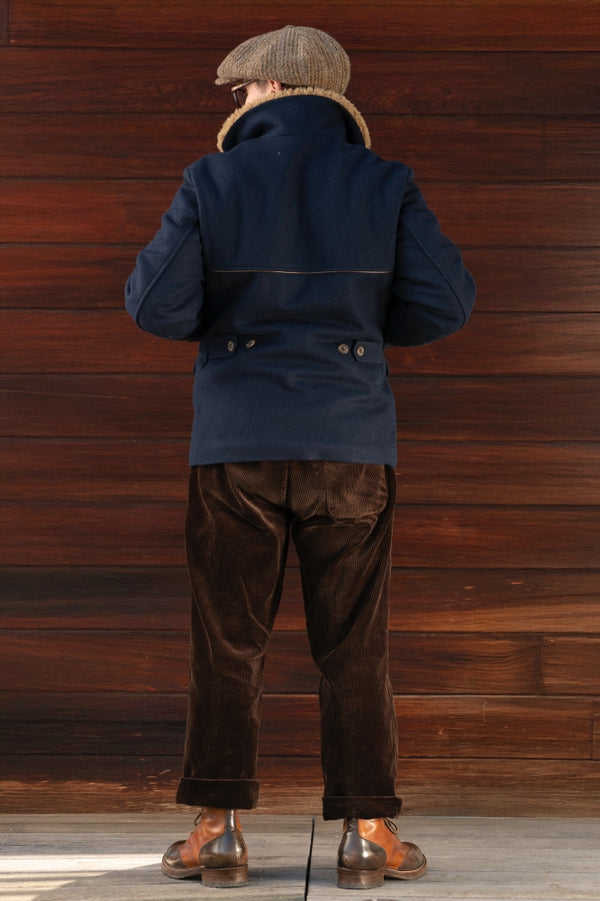 Manteau  "Hunter" Laine burel marine