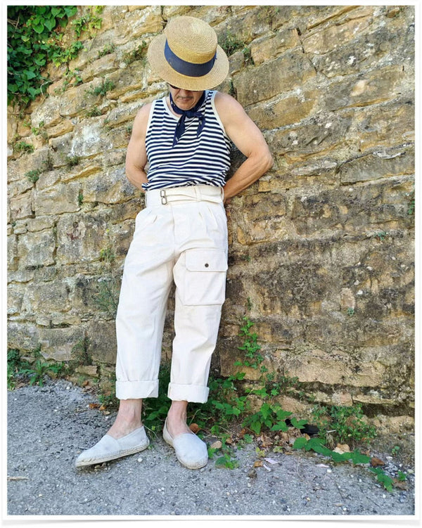 "Jungle" pants HBT ecru