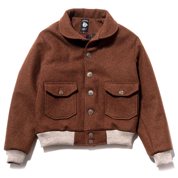 Blouson "Torpedo" laine burel  Rouille