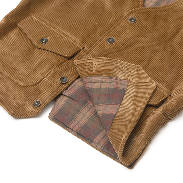 Gilet "ELEGANT" Velours gold