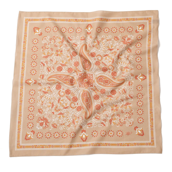Foulard en coton "GIPSY" beige