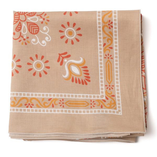 Foulard en coton "GIPSY" beige