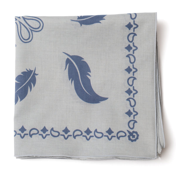 Foulard en coton "BEAUTIFUL LOSER" Bleu ciel
