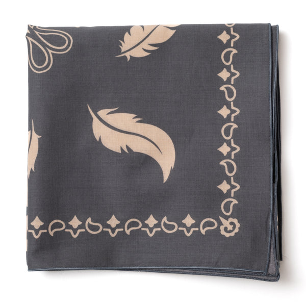 Foulard en coton "BEAUTIFUL LOSER" Noir délavé