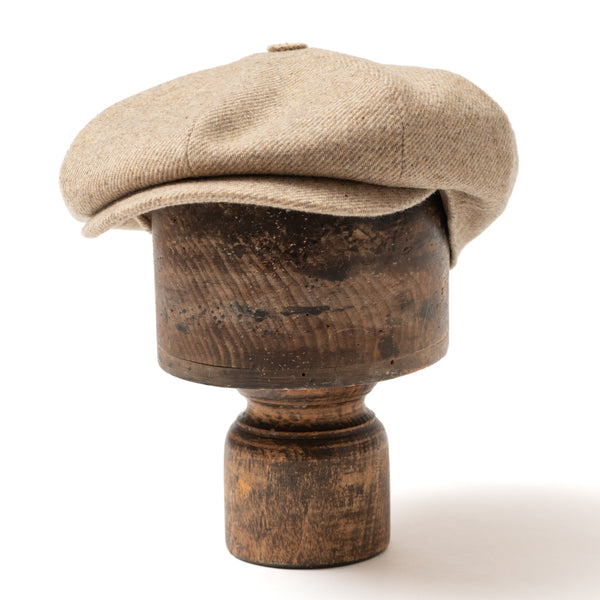 Casquette "PAPERBOY" laine beige chiné