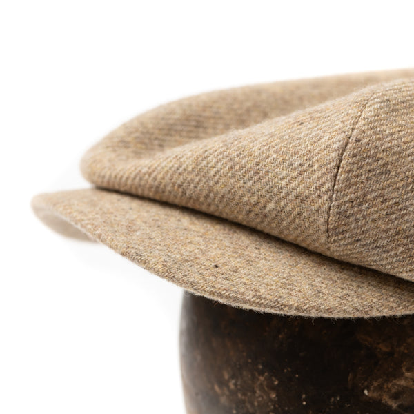 Casquette "PAPERBOY" laine beige chiné
