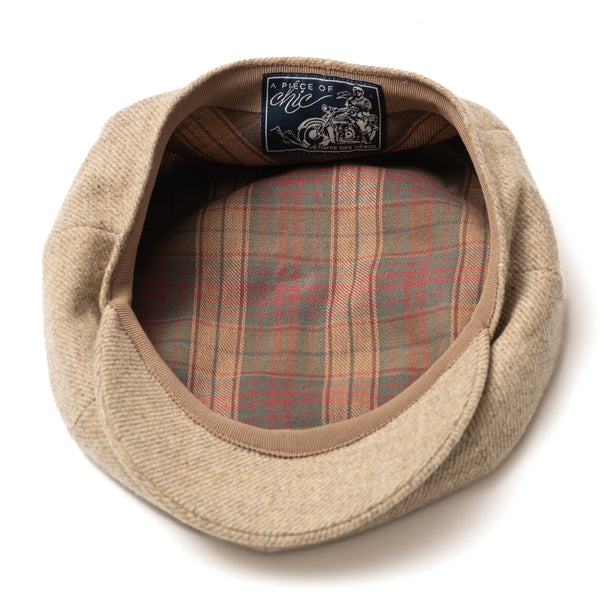 Casquette "PAPERBOY" laine beige chiné