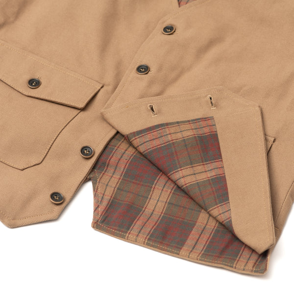 Gilet "ELEGANT" canvas beige