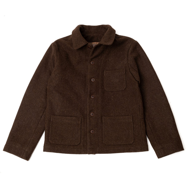 Veste "LA BESOGNE" Laine burel Marron
