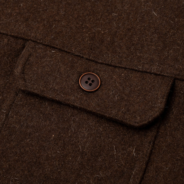 Veste "LA BESOGNE" Laine burel Marron